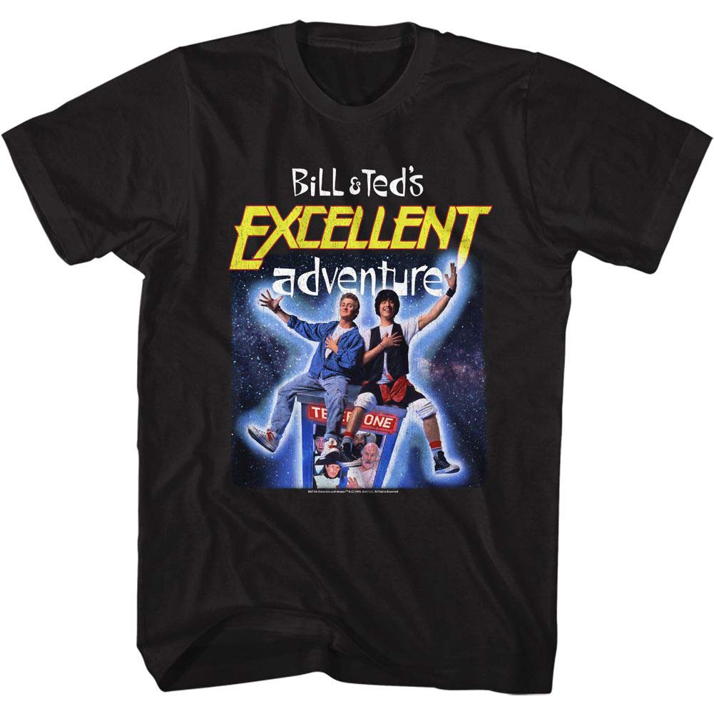 Bill And Teds Excellent Adventure B&t Space Poster T-shirt Front
