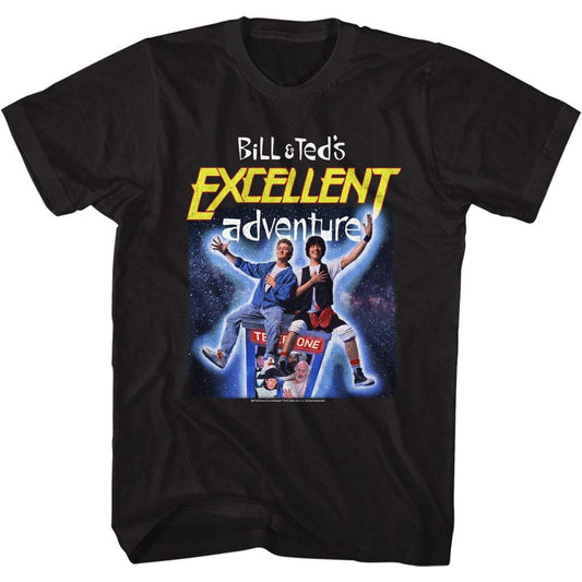 Bill And Teds Excellent Adventure B&t Space Poster T-shirt Front