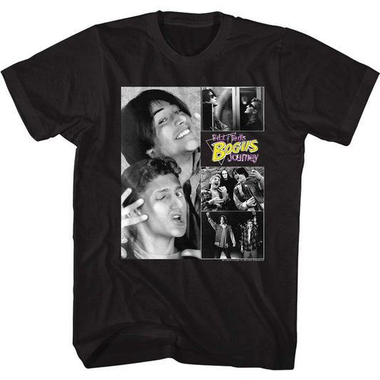 Bill And Teds Excellent Adventure Bnt Collage T-shirt Front