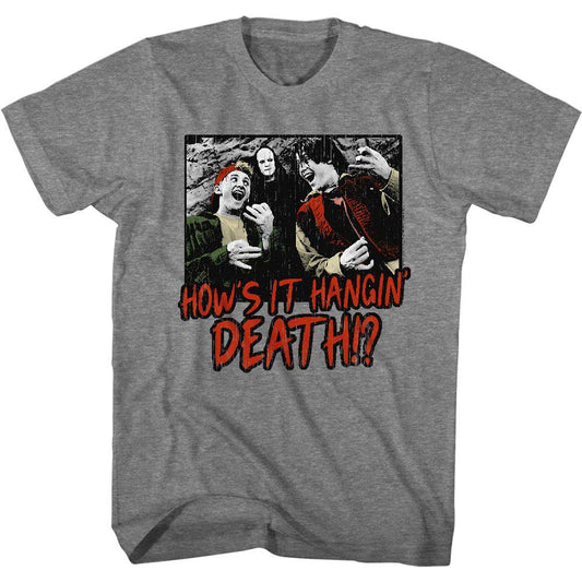 Bill And Teds Excellent Adventure How's It Hangin' T-shirt Front