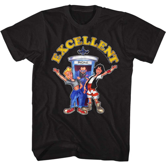 Bill And Teds Excellent Adventure Cartooncellent T-shirt Front