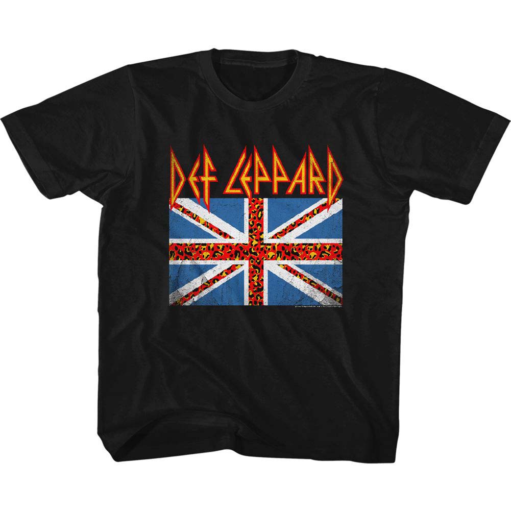 Def Leppard Leopard Flag Youth T-shirt Front