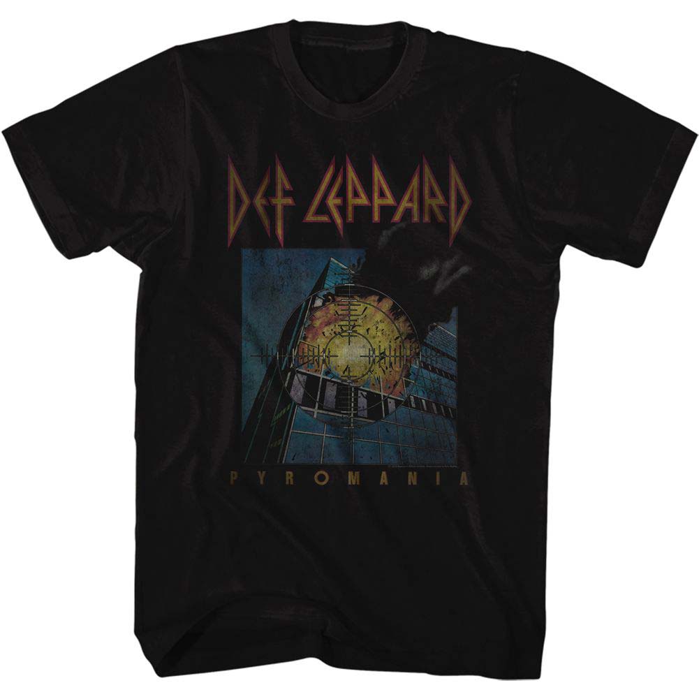 Def Leppard Faded Pyromania T-shirt Front