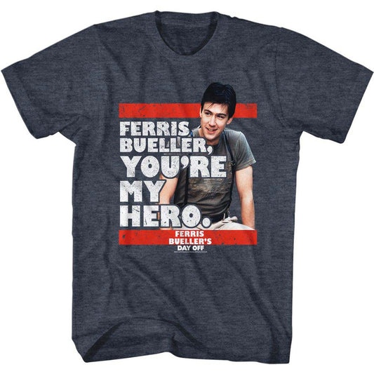 Ferris Beullers Day Off My Hero T-shirt Front