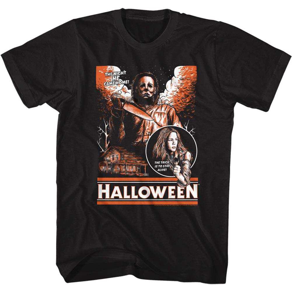 Halloween Sketchy & Orange T-shirt Front