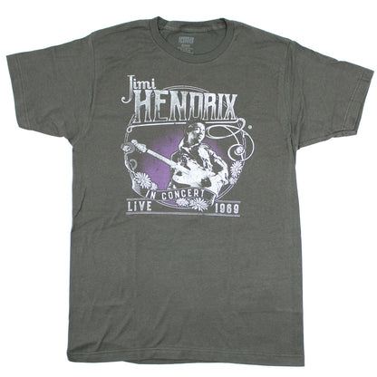 Jimi Hendrix Live 1969 T-shirt Front