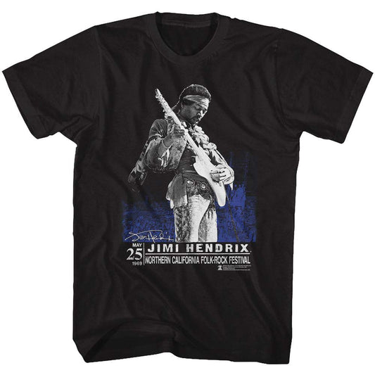 Jimi Hendrix Northern Cali T-shirt Front