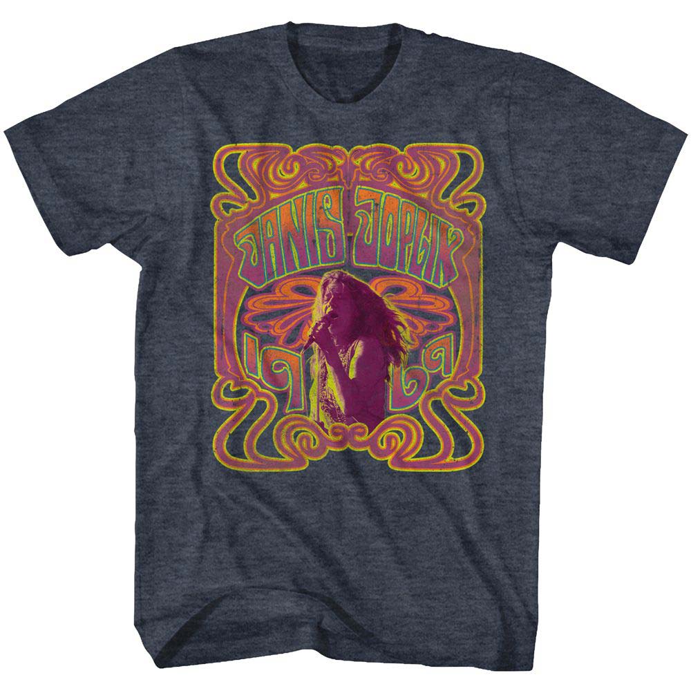 Janis Joplin Psychedelic T-shirt Front