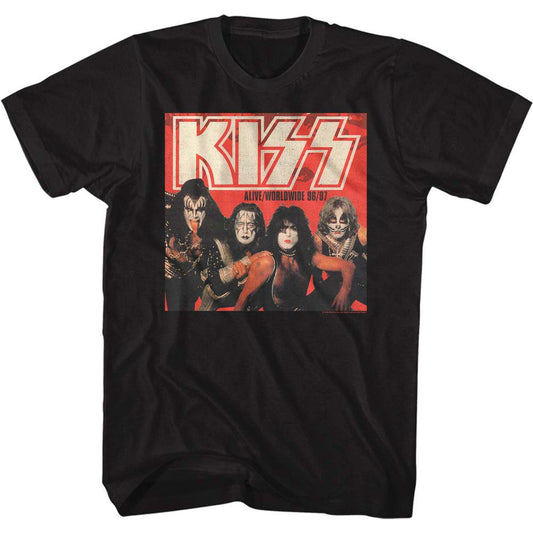 KISS Aliveworldwide T-shirt Front