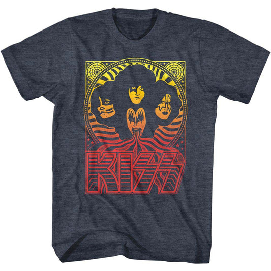 KISS Waves T-shirt Front