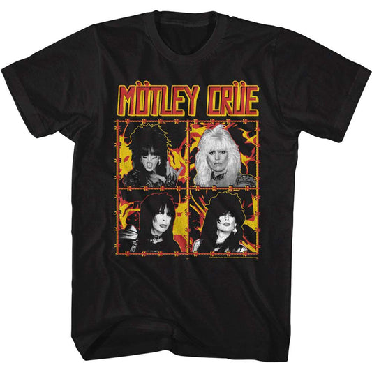 Motley Crue Fire And Wire T-shirt Front