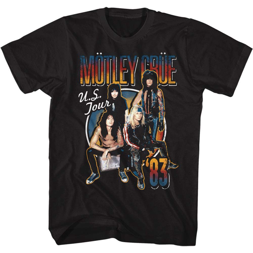 Motley Crue Ustour83 T-shirt Front