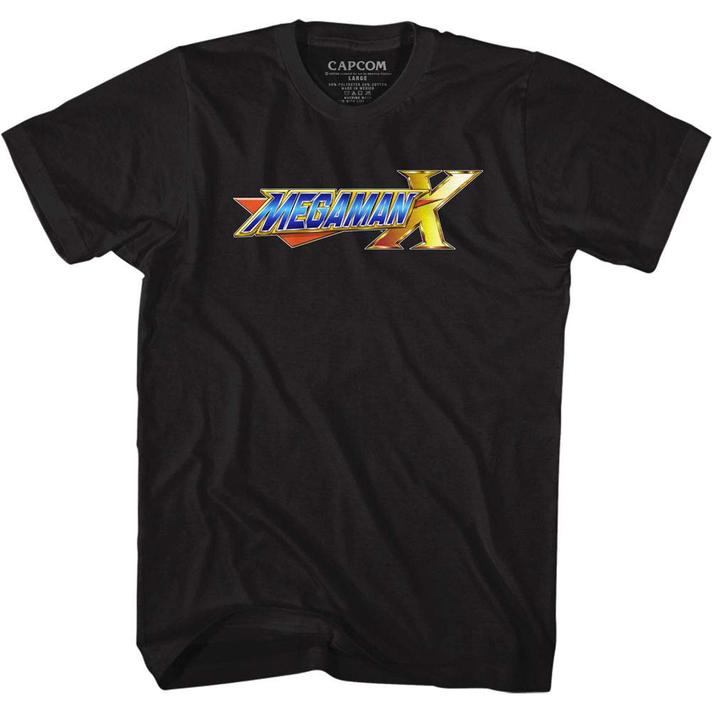Mega Man Megaman X Logo T-shirt Front