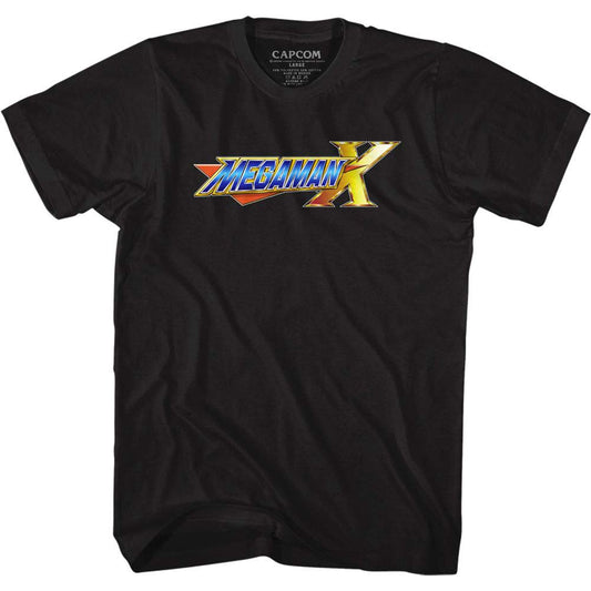 Mega Man Megaman X Logo T-shirt Front
