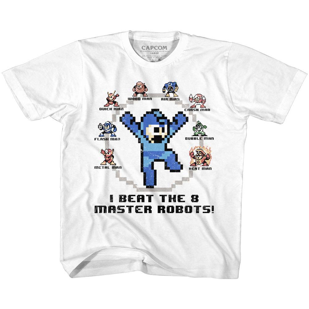 Mega Man 8 Master Robots Kids Childrens T-shirt Front