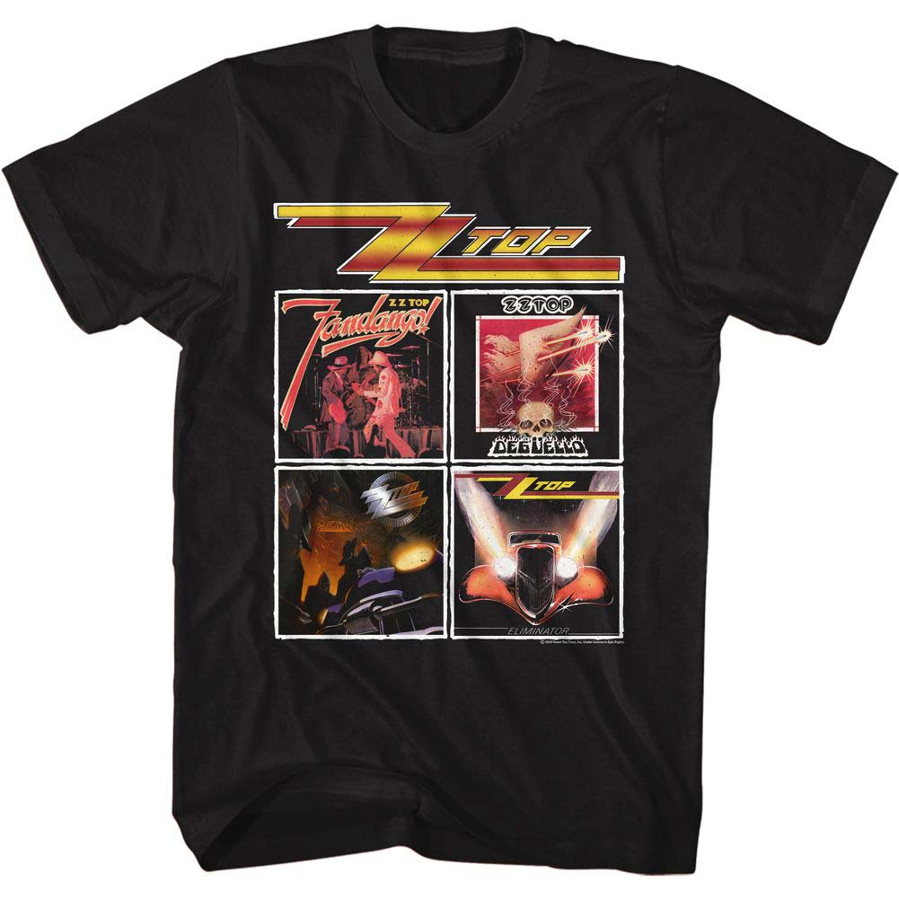 ZZ Top Top Albums T-shirt Front