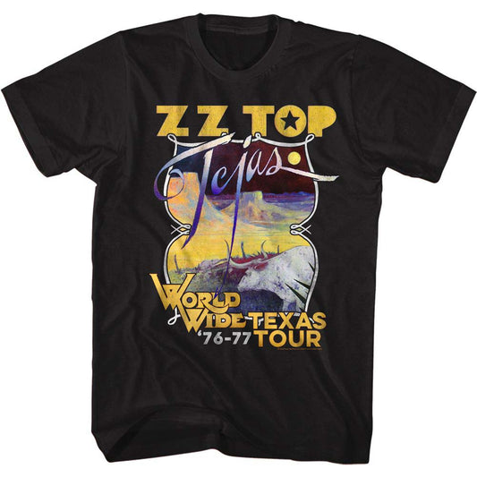 ZZ Top Tejas Tour T-shirt Front