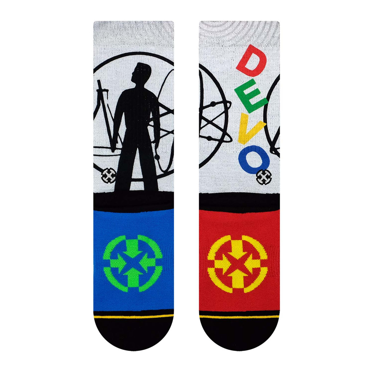 Devo Science Boy Crew Socks Back