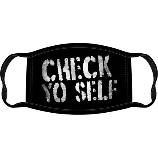 Ice Cube Check Yo Self Face Mask Front