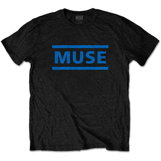 Muse Dark Blue Logo Slim Fit T-shirt Front