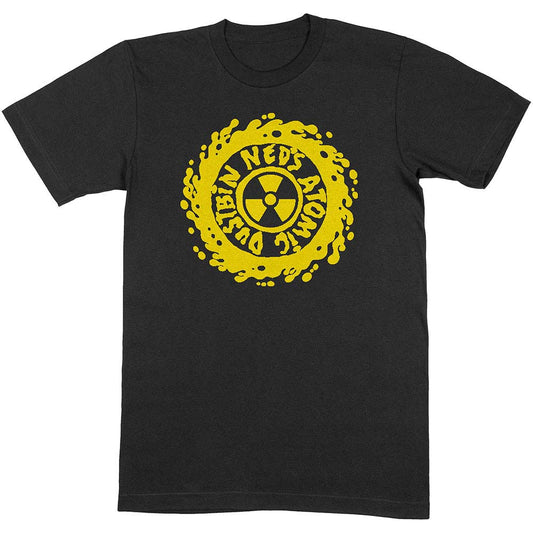 Ned's Atomic Dustbin Yellow Classic Logo Slim Fit T-shirt Front