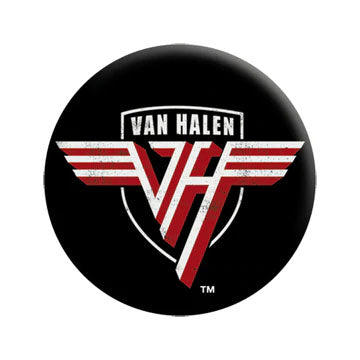 Van Halen Shield Logo Button Front