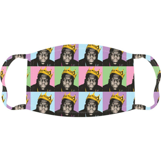 Notorious B.I.G. Crown Repeat Face Mask Front