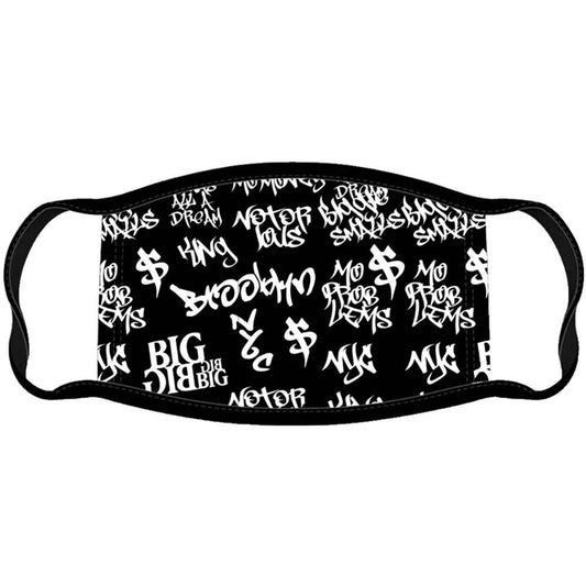 Notorious B.I.G. Graffiti Face Mask Front
