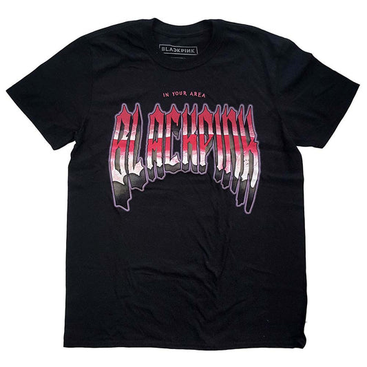 BlackPink Gothic Slim Fit T-shirt Front