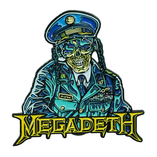 Megadeth General Vic Rattlehead Enamel Pin Pewter Pin Badge