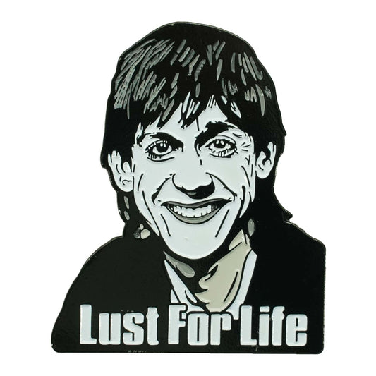 Iggy Pop Lust For Life Enamel Pin Pewter Pin Badge