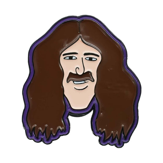 Black Sabbath Geezer Butler Cartoon Head Enamel Pin Pewter Pin Badge