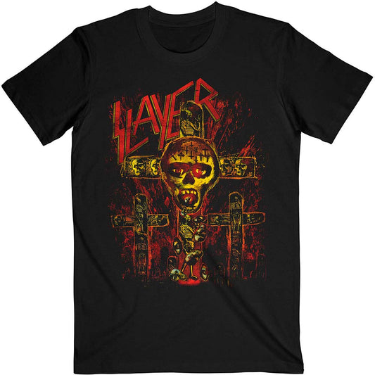 Slayer SOS Crucifixion Slim Fit T-shirt Front