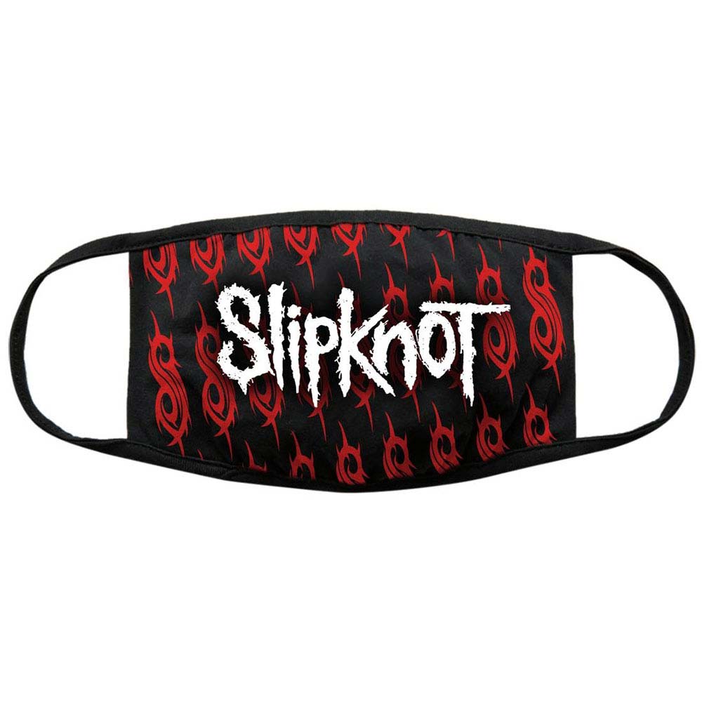 Slipknot White Logo & Sigils Face Mask Front