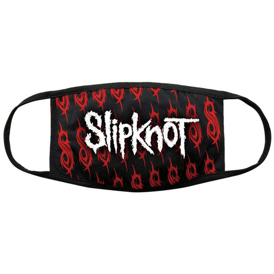 Slipknot White Logo & Sigils Face Mask Front