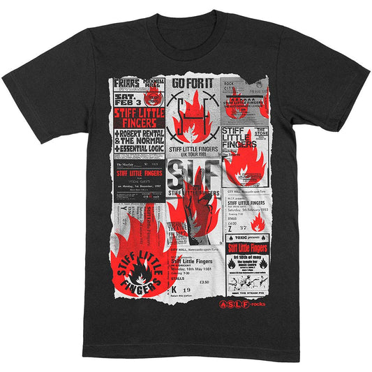 Stiff Little Fingers Flyer Slim Fit T-shirt Front