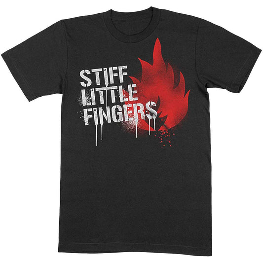 Stiff Little Fingers Graffiti Slim Fit T-shirt Front