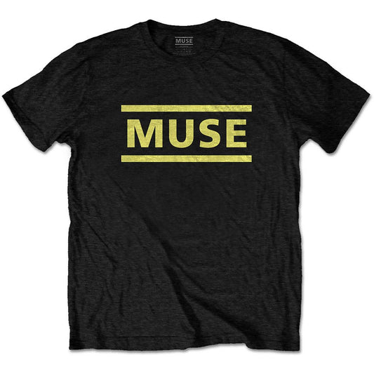 Muse Yellow Logo Slim Fit T-shirt Front