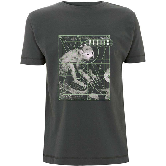 Pixies Monkey Grid Slim Fit T-shirt Front