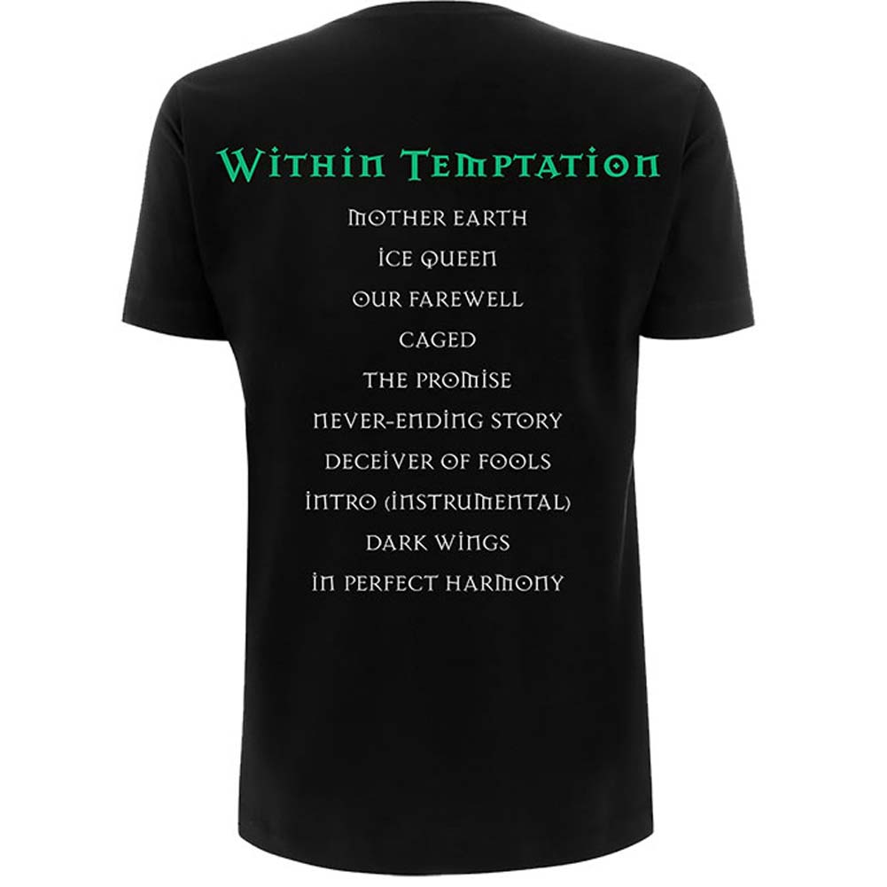 Within Temptation Mother Earth (Back Print) Slim Fit T-shirt Back