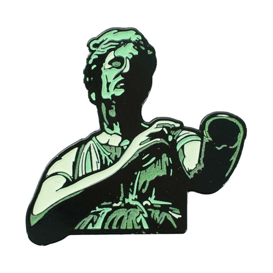 Burning Bridges Glow Pewter Pin Badge