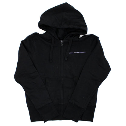 Flower of Life (Back Print) Ladies Zipped Hoodie Junior Top