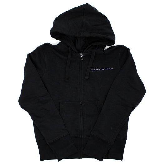 Flower of Life (Back Print) Ladies Zipped Hoodie Junior Top