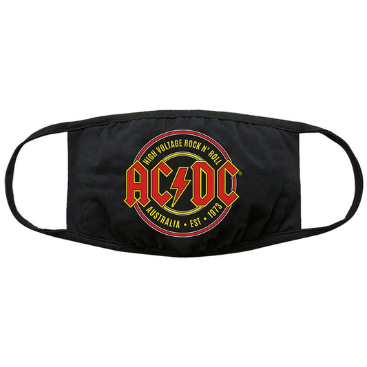 AC/DC Est. 1973 Face Mask Front