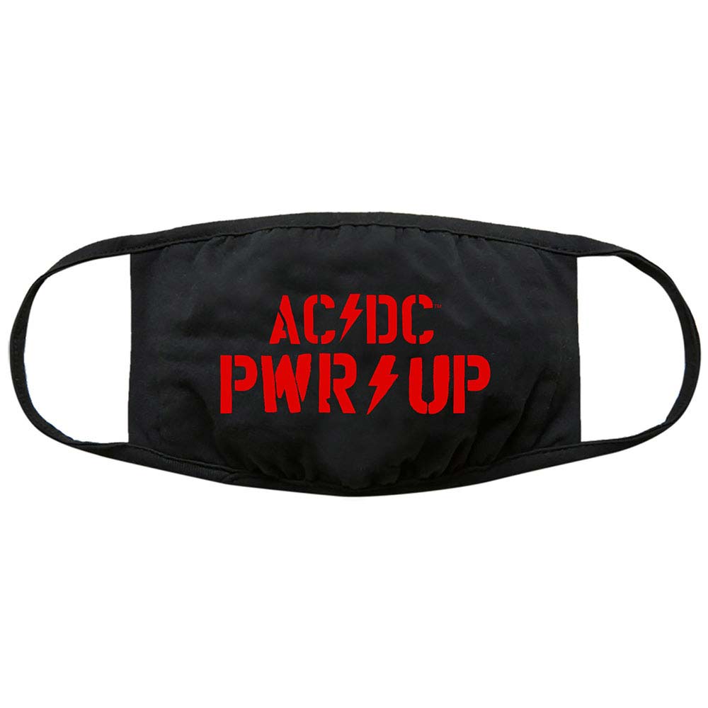 AC/DC PWR-UP Logo Face Mask Front