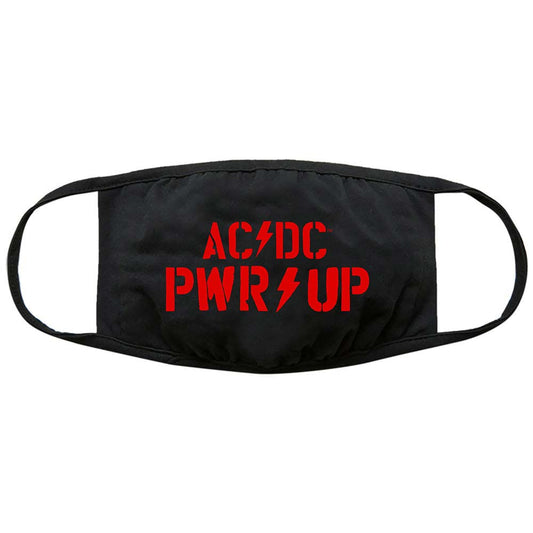 AC/DC PWR-UP Logo Face Mask Front