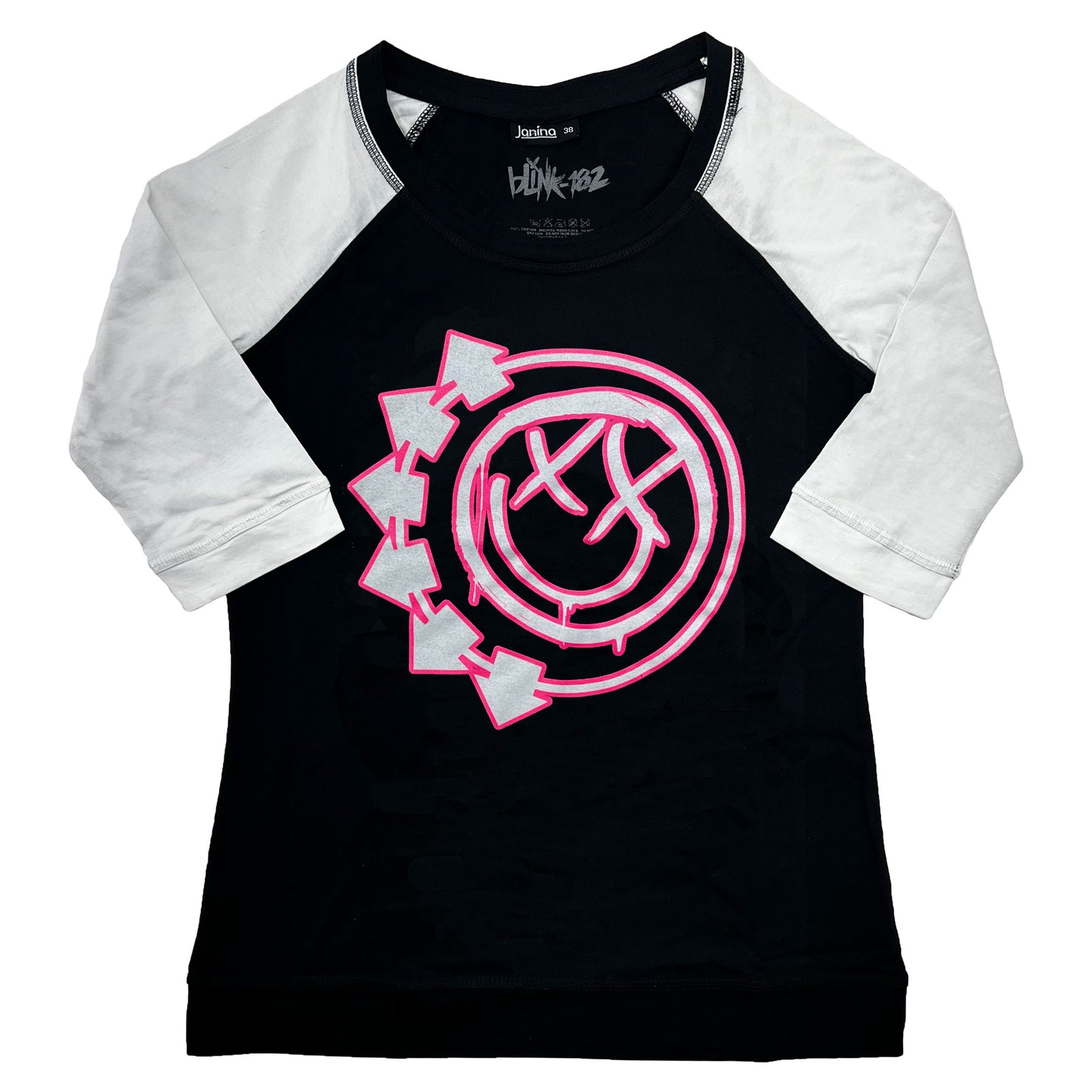 Six Arrow Smile Face Logo Ladies Raglan Tee Junior Top
