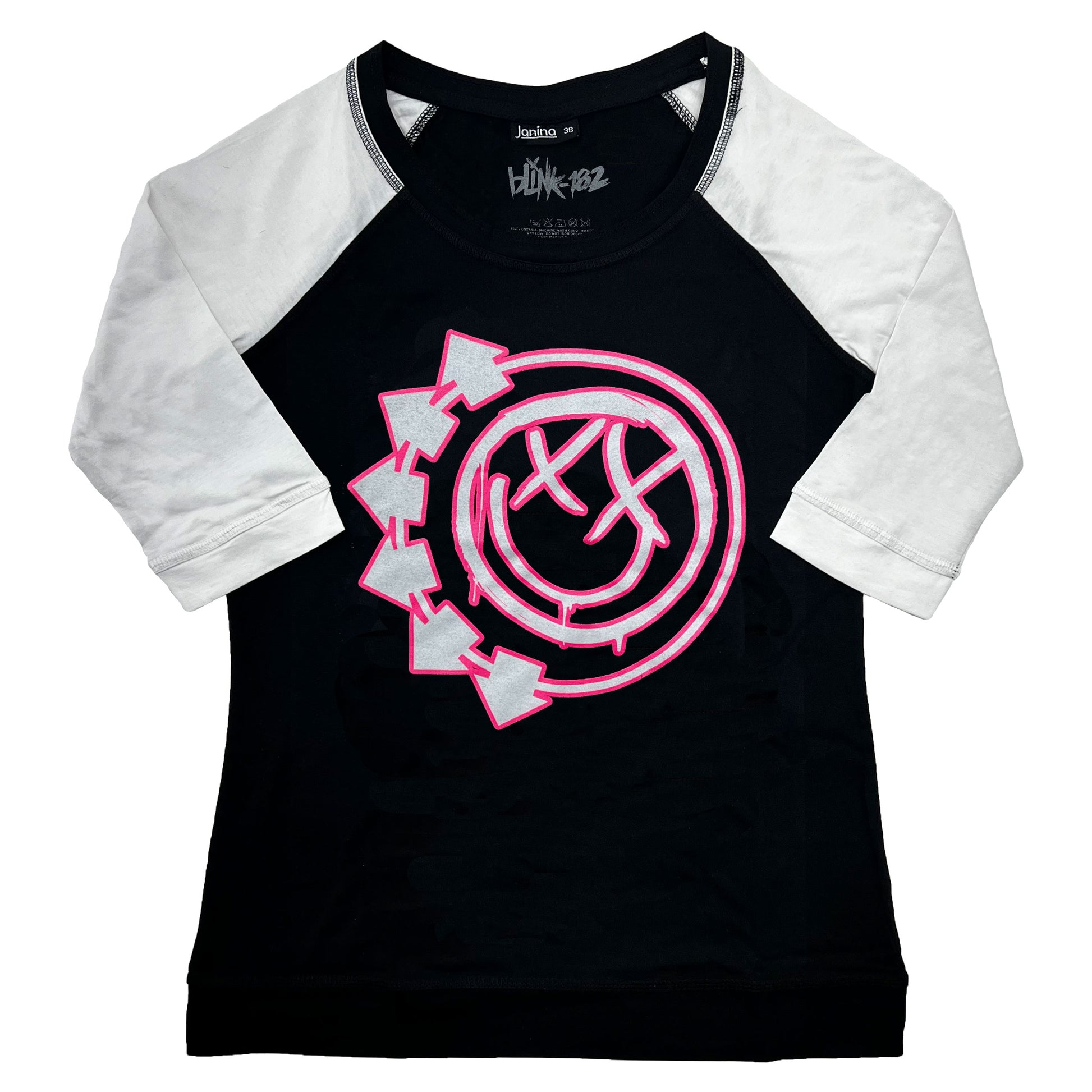 Six Arrow Smile Face Logo Ladies Raglan Tee Junior Top