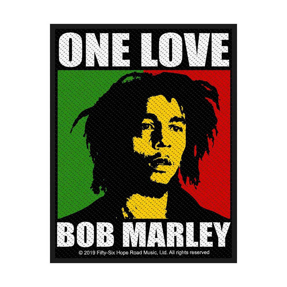 Bob Marley One Love (Retail Pack) Woven Patch Front