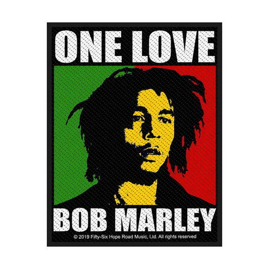 Bob Marley One Love (Retail Pack) Woven Patch Front